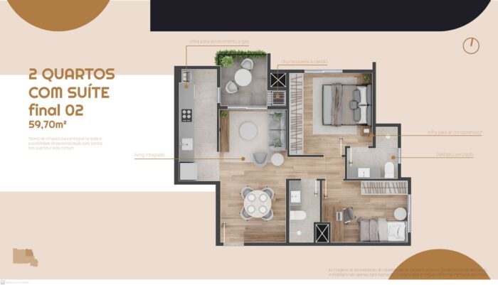 Apartamento 2 Quartos c/suíte - Tingui - Image 18