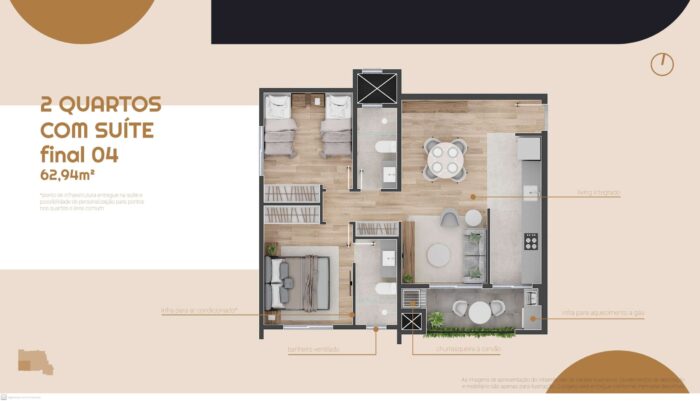 Apartamento 2 Quartos c/suíte - Tingui - Image 20