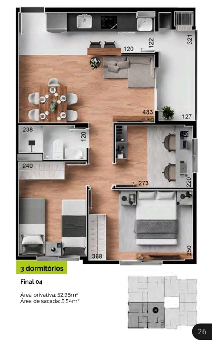 Apartamento - Ouro Fino - São José - Image 17
